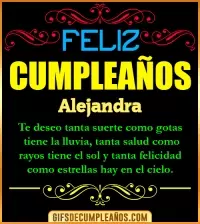 GIF Frases de Cumpleaños Alejandra